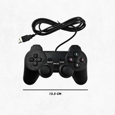 Kit 2 Controles Usb para PC Computador Notebook Joystick Dualshock Analógico