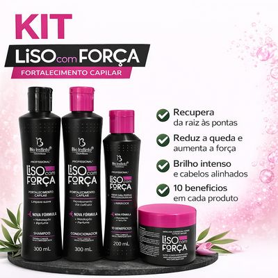 Kit Capilar Liso com Força Fortalecimento Capilar