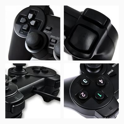 Kit 2 Controles Usb para PC Computador Notebook Joystick Dualshock Analógico