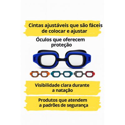 Óculos de natação infantil Cores Sortidas