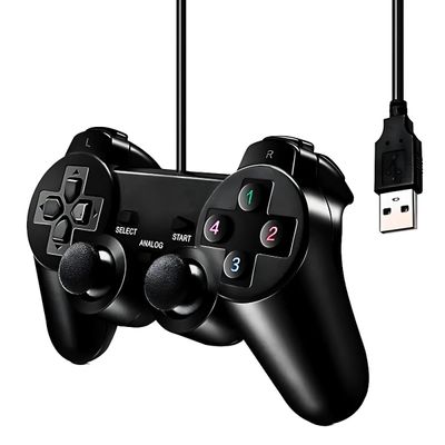 Kit 2 Controles Usb para PC Computador Notebook Joystick Dualshock Analógico