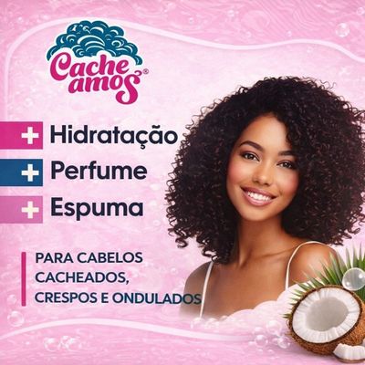 Kit Capilar Cacheamos com Oléo de Coco e Pantenol