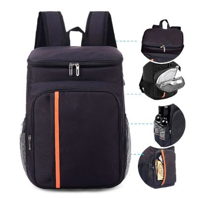 Mochila Térmica Viagem Impermeável Cinza