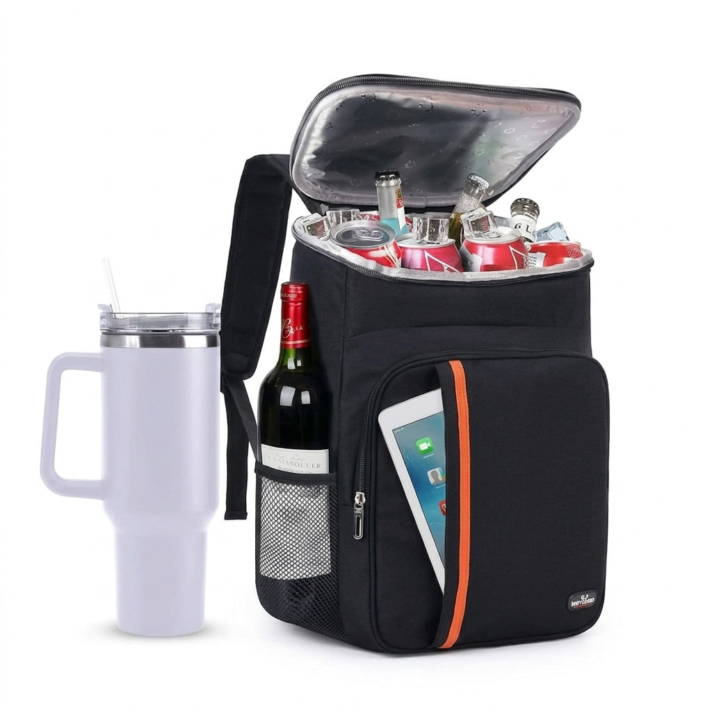 Kit Térmico Viagem e Lazer - Mochila Impermeável + Copo Térmico 1200ml com Canudo