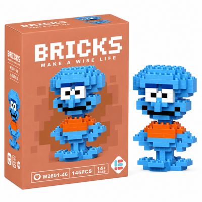 Mini Blocos de Montar Lula Molusco Pixelado - 145 Peças