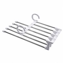 Cabide Organizador Multifuncional 5 Divisórias Para Calças