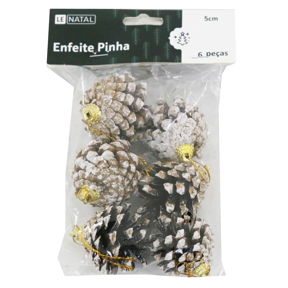 Enfeite Pinha 5cm CV233376 Cazza