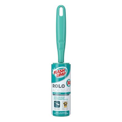 Rolo Adesivo Tira Pelos Flashlimp 30 Folhas UNICA