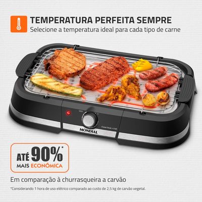 Churrasqueira Elétrica Mondial CH-08-BI 127V UNICA