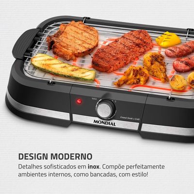 Churrasqueira Elétrica Mondial CH-08-BI 127V UNICA