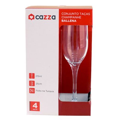 Conjunto de Tacas 4Pcs Champ 215Ml Ballena Cazza UNICA