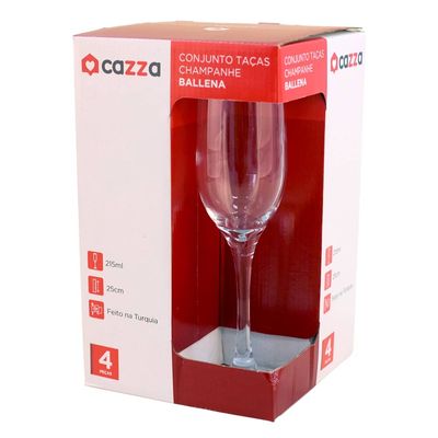 Conjunto de Tacas 4Pcs Champ 215Ml Ballena Cazza UNICA