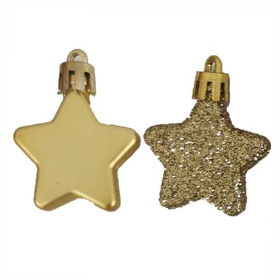 Enfeite Natal Le Estrela com 8 Unid Dourado UNICA