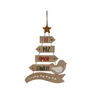Árvore Decorativa Le de Madeira 47cm UNICA