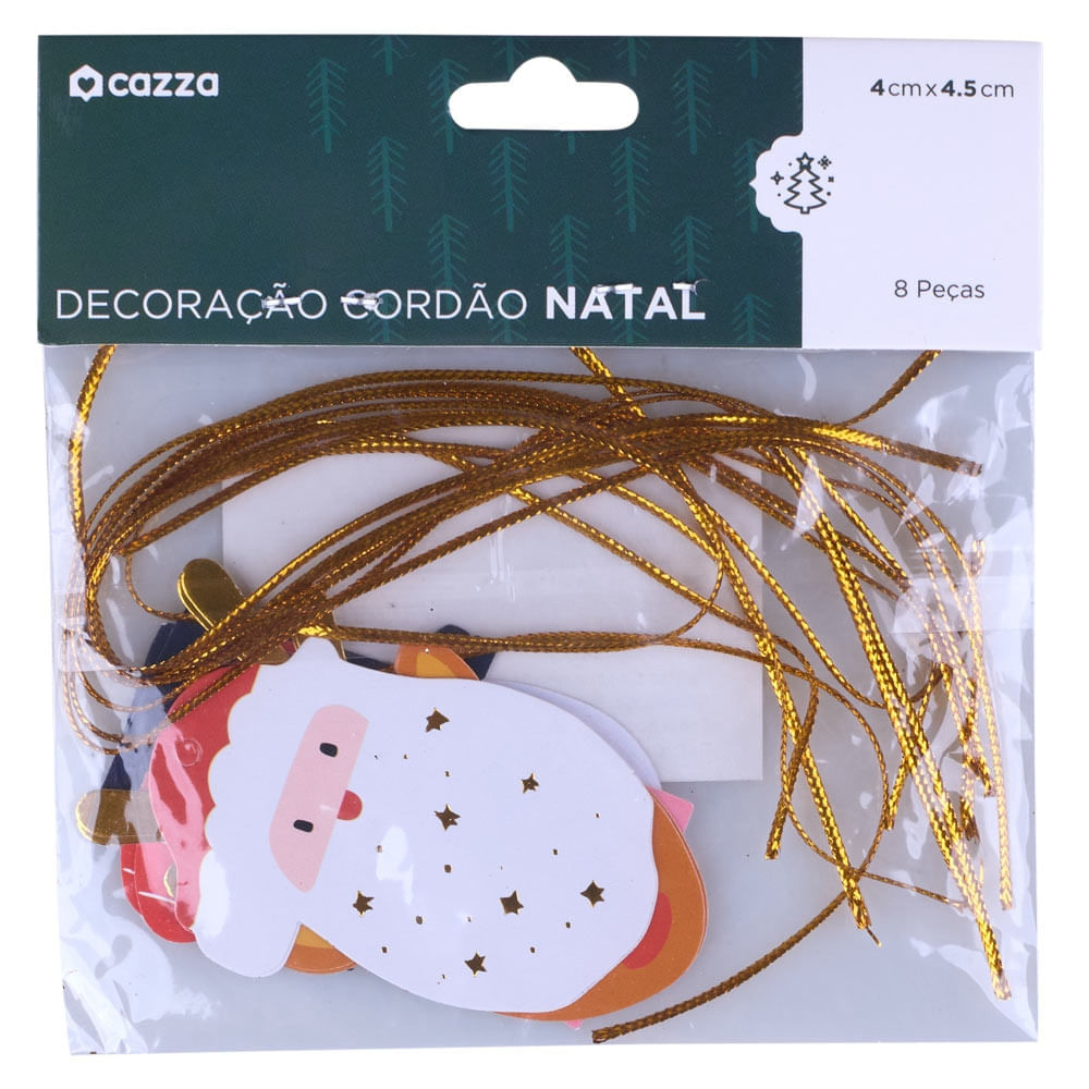 Cordão Decorativo Natal Papel Cv244260 Cazza