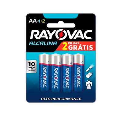 Pilha Pequena Alcalina Rayovac AA