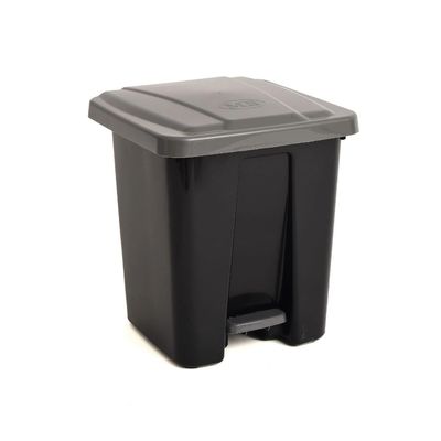 Lixeira de Plástico com Pedal MB Preta 15L UNICA