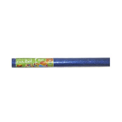 Placa de E.V.A Ibel Glitter Rolo Azul 40x48x2cm UNICA