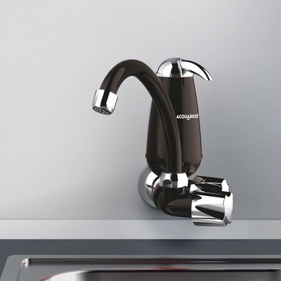 Torneira Móvel Acquabios E05 com Filtro Preta e Cromada UNICA