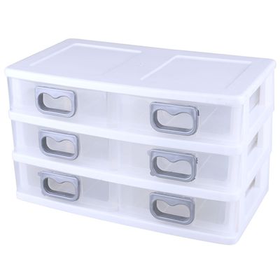 Gaveteiro de Mesa Plástico São Bernardo Branco 6 Gavetas UNICA