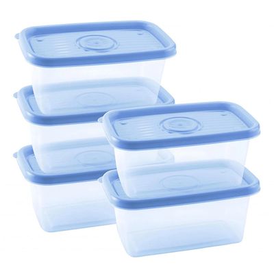 Conjunto de Potes Pop Retangular 380ml Plasutil UNICA
