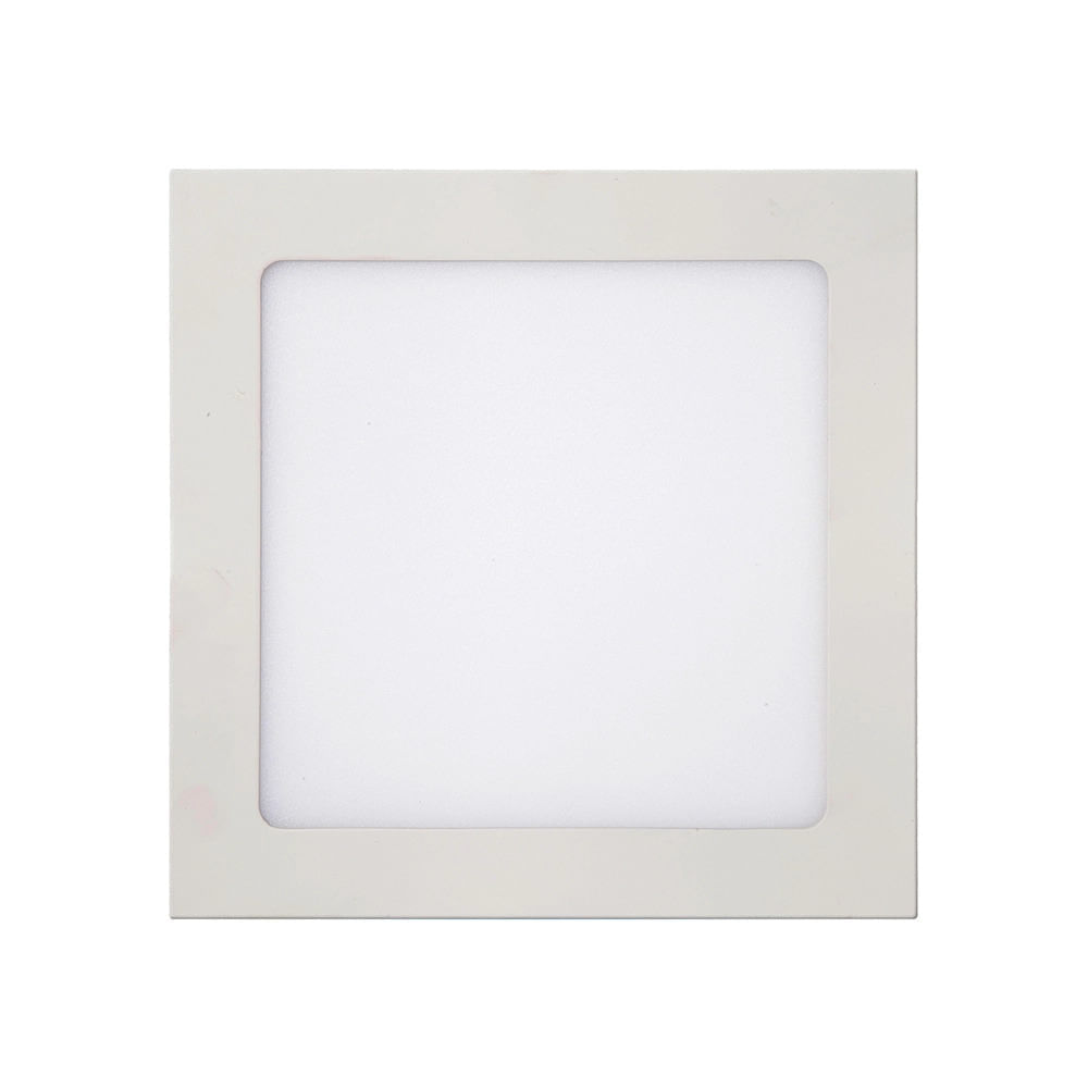 Painel de Led Sobrepor Kian Slim Quadrado Branco - 18W Bivolt