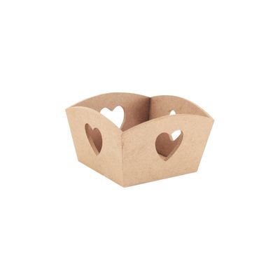 Cesta Mdf Le Coração 14x14x8cm UNICA