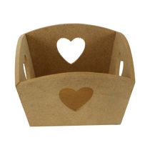 Cesta Mdf Le Coração 14x14x8cm