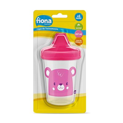 Copo Infantil Lillo Fiona Rosa 207ml UNICA