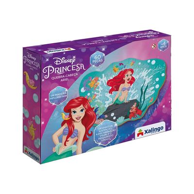 Quebra-Cabeça Ariel Disney 60 Peças UNICA