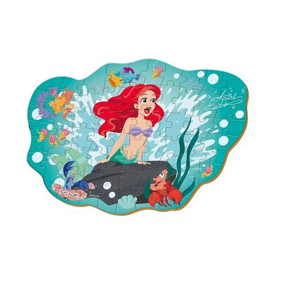 Quebra-Cabeça Ariel Disney 60 Peças UNICA