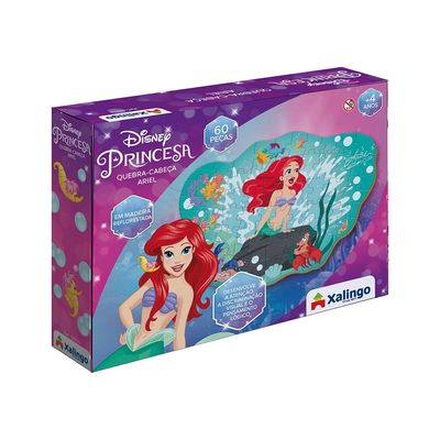 Quebra-Cabeça Ariel Disney 60 Peças UNICA