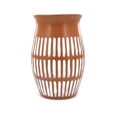 Vaso Porcelana Le Tribal Terracota 22cm UNICA