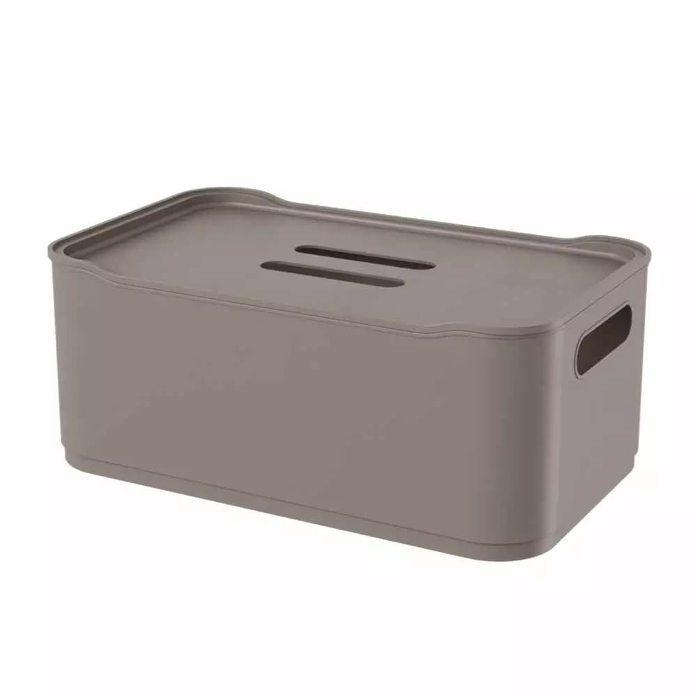 Cesta Organizadora Coza Fit Plástico Cinza