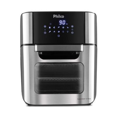 Fritadeira Elétrica Air Fryer e Forno Philco Oven 2 em 1 PFR2200P 12L Preta - 127V UNICA