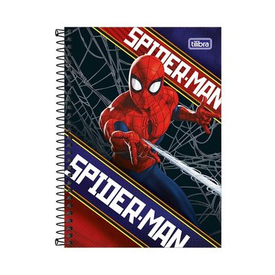 Caderno Tilibra Espiral Capa Dura 1/4 Spider-Man UNICA