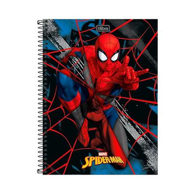 Caderno Tilibra Espiral Capa Dura 1/4 Spider-Man UNICA