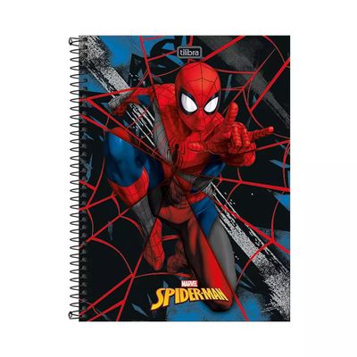 Caderno Tilibra Espiral Capa Dura 1/4 Spider-Man UNICA