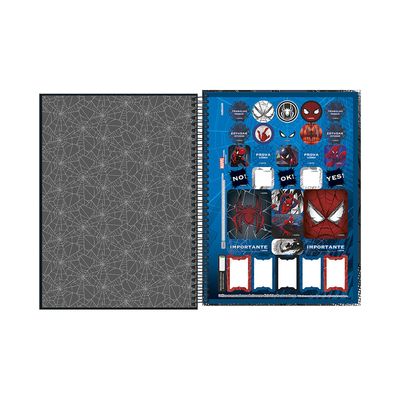 Caderno Tilibra Espiral Capa Dura 1/4 Spider-Man UNICA