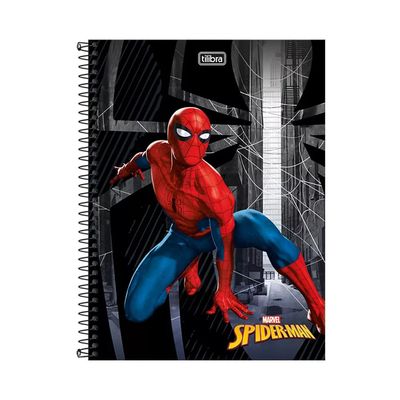 Caderno Tilibra Espiral Capa Dura 1/4 Spider-Man UNICA