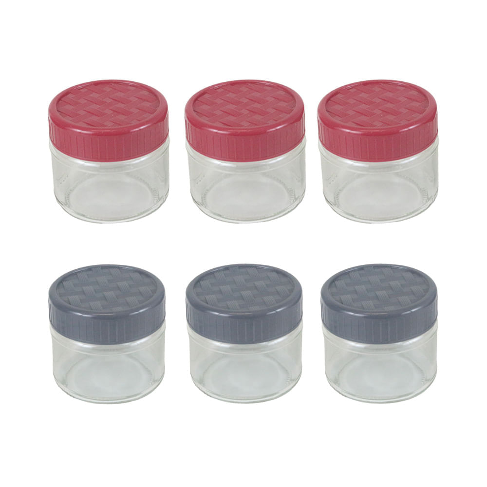 Conjunto de Potes Le Spice de Vidro com 3 Peças