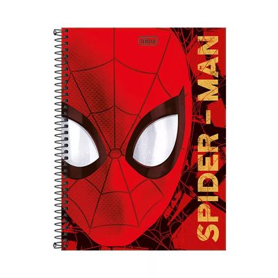 Caderno Tilibra Espiral Capa Dura 1/4 Spider-Man UNICA