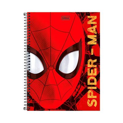Caderno Tilibra Espiral Capa Dura 1/4 Spider-Man UNICA