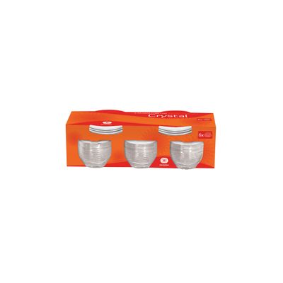 Conjunto de Xícaras de Chá Wheaton Cristal 6 Pç UNICA