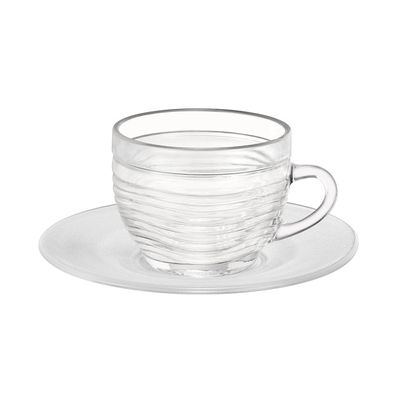 Conjunto de Xícaras de Chá Wheaton Cristal 6 Pç UNICA