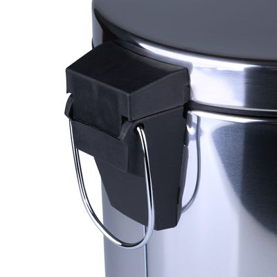 Lixeira em Inox com Pedal Echolimp Echo05 Prata 5L UNICA