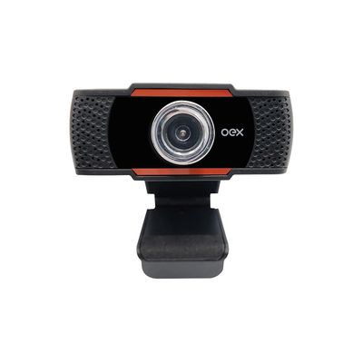 Webcam Oex Easy USB/P2 720p/30FPS Microfone Embutido Preto W200 UNICA