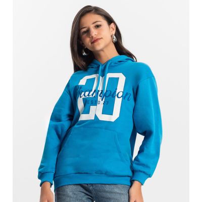 Moletom Juvenil Feminina  Minty Azul 14 / Azul