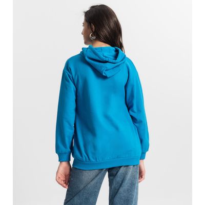 Moletom Juvenil Feminina  Minty Azul 14 / Azul