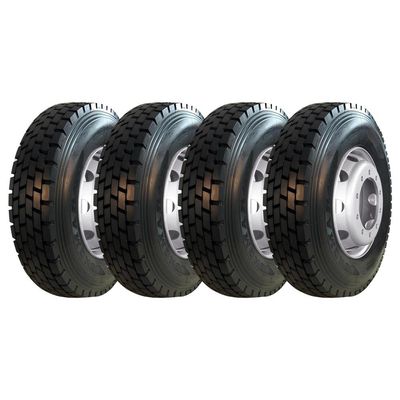 KIT 4 Pneus Longmarch D275 295/80 R22.5